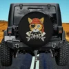 pirate eye patch red bandana cat fish bones spare tire cover no camera hole