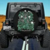 Plants Not People Introvert Goth Gardener Skeleton spare tire cover no camera hole