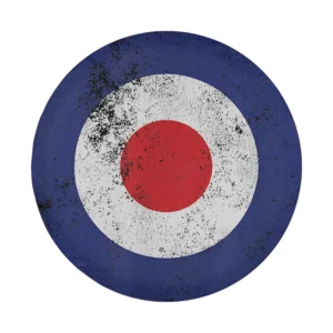 RAF Type D roundel mod target distressed vintage air force design for spare tire cover