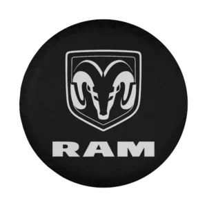 Ram Trucks grey logo shield design for spare tire cover