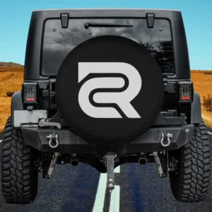RC car racing logo remote controlled fan spare tire cover with no camera hole for Ford Bronco