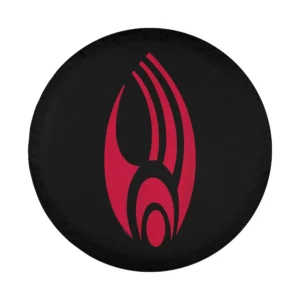 Red Borg emblem black Star Trek design only spare tire cover