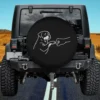 Rottweiler punch hand fist bump dog spare tire cover no camera hole