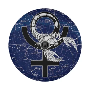 Scorpio constellation map zodiac symbol design for custom spare tire cover