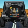 skeleton t rex christmas lights happy hallothanksmas spare tire cover with no camera hole