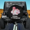 sleeping pink octopus on fluffy cloud hibernating spare tire cover no camera hole