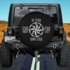 Stage left stage right compass theater spare tire cover no camera hole on Jeep