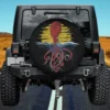 sunset kraken ocean octopus sea monster spare tire cover no camera hole