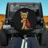 Tattooed Yorkshire Terrier Red Shirt Dog Spare Tire Cover No Camera Hole