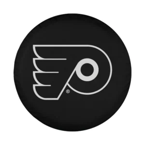 two tone black flyers logo nhl utility trailer spare tire cover design only