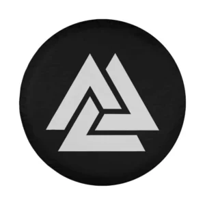 Valknut Odin Celtic Knot Viking Norse design for spare tire cover closeup