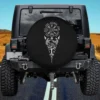 Vegvisir runes Yggdrasil Viking compass spare tire cover for Honda HRV with no camera hole