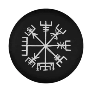 Vegvisir symbol ancient nordic compass design only tire cover art