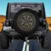 Vegvisir Compass Futhark Runes Norse Protection Spare Tire Cover No Camera Hole