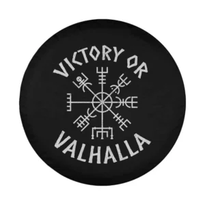 Vegvisir Viking compass and Victory or Valhalla Norse mythology design