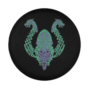 Viking Drakkar Dragon Boat Helm of Awe Norse Amulet design only