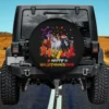 Witch hat santa hat horse happy Hallothanksmas spare tire cover no camera hole for Jeep