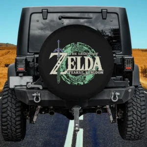 zelda master sword glyph logo spare tire cover for Land Rover Defender no camera hole