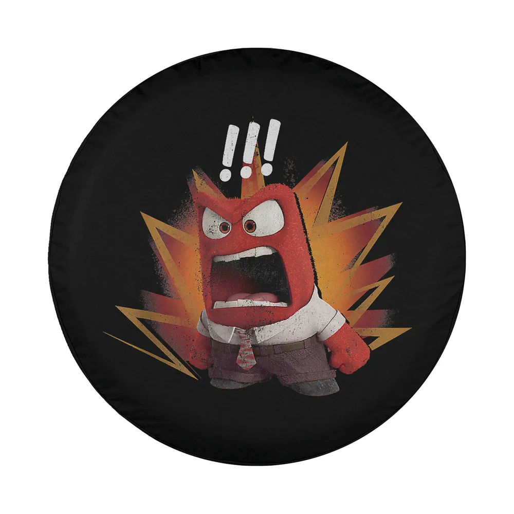 Inside Out Anger character with comic explosion burst graphic design only