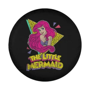 Ariel retro color block Disney The Little Mermaid classic 90s design for spare tire cover