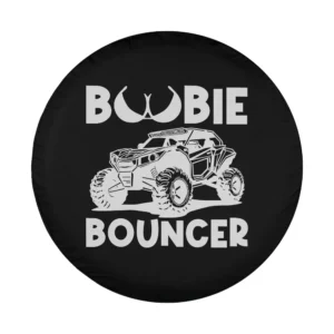 boobie bouncer utv side by side off road spare tire cover design graphic