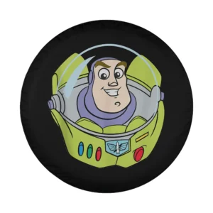 Buzz Lightyear cartoon face space helmet design for spare tire cover
