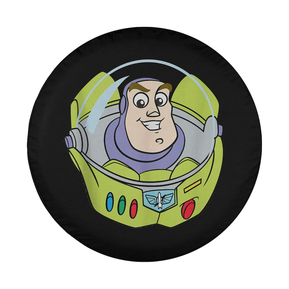 Buzz Lightyear cartoon face space helmet design for spare tire cover
