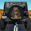 Camouflage Leo hat lion tattoo zodiac spare tire cover for Mercedes G-Class, no camera hole