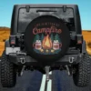 campfire marshmallow mugs pine trees spare tire cover no camera hole