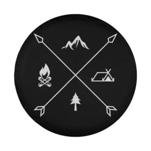 crossed arrows mountain tent camping adventures design only