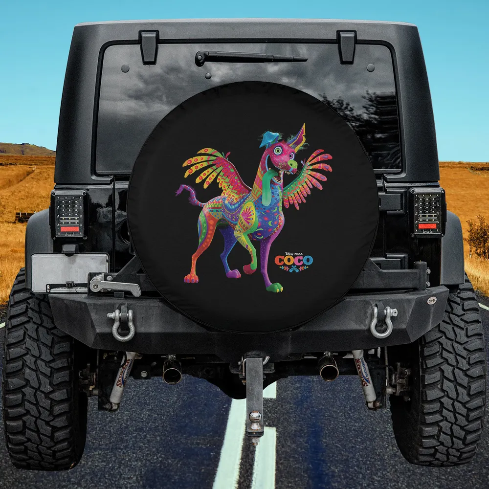 Multicolored Wings Dante Alebrije Disney Coco Spare Tire Cover No Camera Hole