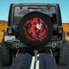 Daredevil comic art city DD symbol spare tire cover without camera hole for Jeep