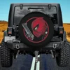 Deadpool portrait with gun Marvel movie spare tire cover no camera hole for Jeep SUV