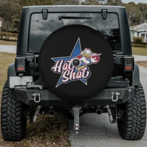 donald duck basketball star hot shot spare tire cover with backup camera hole option