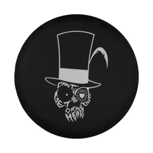 Dr. Facilier top hat stylized face Disney Villains tire cover artwork