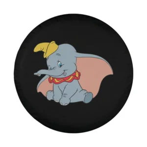dumbo yellow circus hat pink ears cartoon design