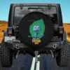 Flik on green leaf with Bugs Life logo spare tire cover for Jeep, no camera hole