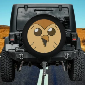 Hooty Owl Face Cartoon Disney Channel Spare Tire Cover