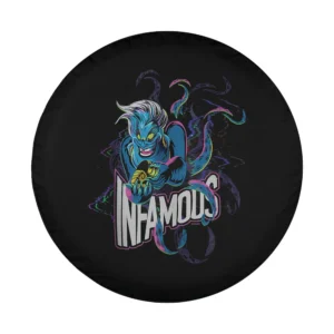 illustrated ursula tentacles infamous disney villains spare tire cover design only