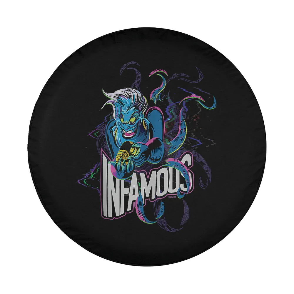 illustrated ursula tentacles infamous disney villains spare tire cover design only