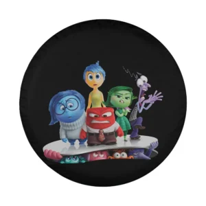 Inside Out 2 emotional group movie poster design for custom spare tire cover