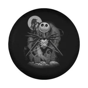 Nightmare Before Christmas Jack Skellington graveyard moon night scene design only