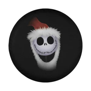 Nightmare Before Christmas Jack Skellington Santa hat design for spare tire cover