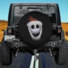 Jack Skellington Santa hat Nightmare Before Christmas spare tire cover no camera hole for Jeep