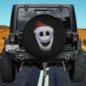 Jack Skellington Santa hat Nightmare Before Christmas spare tire cover no camera hole for Jeep