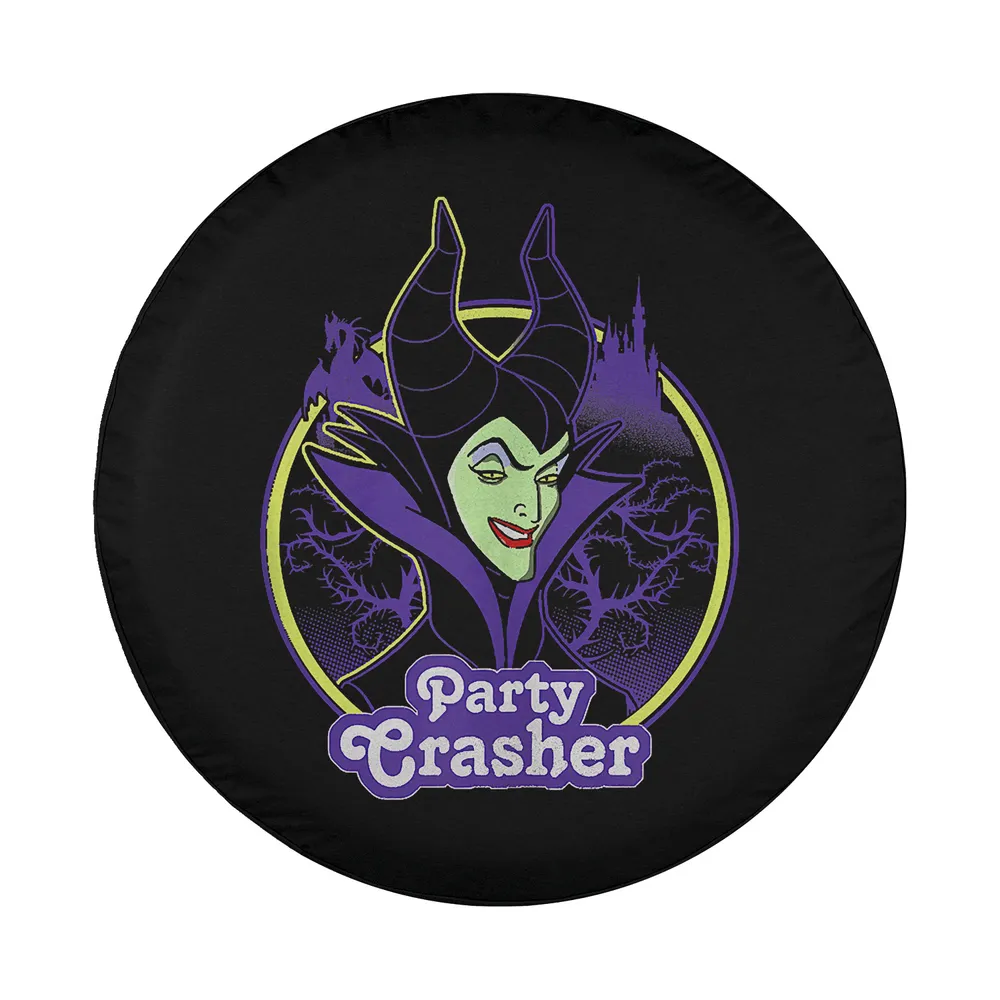Maleficent thorny castle party crasher design art for spare tire cover