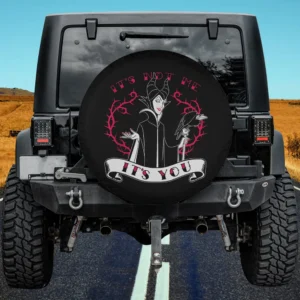 Maleficent with raven and thorny heart Disney Villains spare tire cover no camera hole
