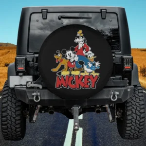 Mickey Mouse Goofy Donald Pluto Disney spare tire cover for Jeep and SUV