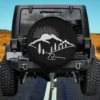 mountain sunrise pine forest camping spare tire cover no camera hole for Jeep RV