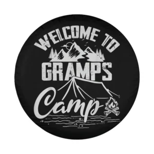mountain tent campfire welcome to gramps camp spare tire cover design only
